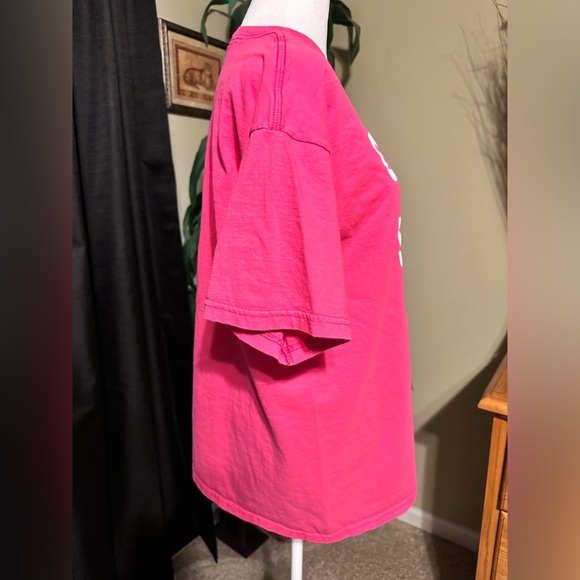 Cancer Sucks, pink short sleeve, 100% cotton, pet/free home. - Picture 3 of 5